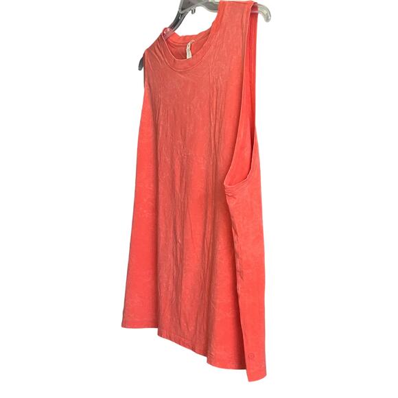 FABLETICS SLEEVELESS, PULL-OVER, RND NECK BLOUSE, WOMENS, 23 OR L-HEATHER ORANGE - Picture 4 of 11